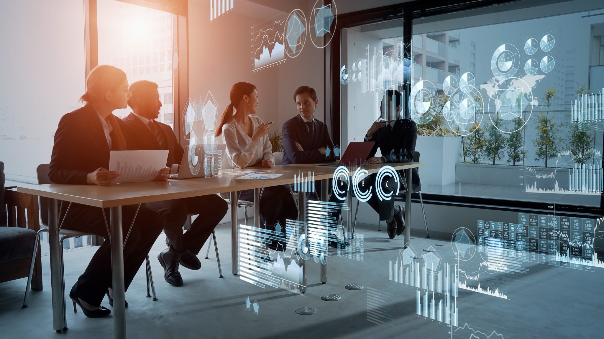 Échange entre professionnels autour d’un projet numérique